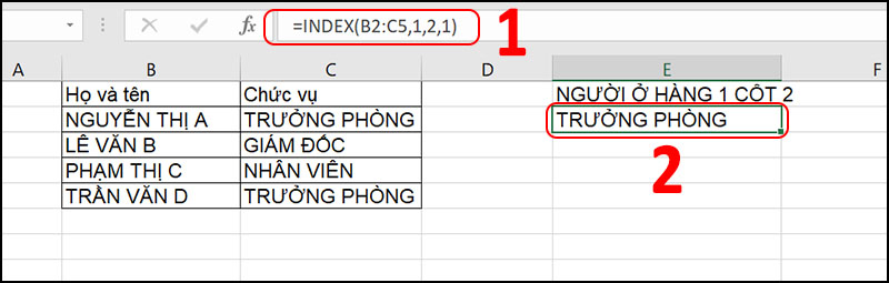 H&agrave;m INDEX